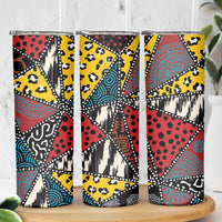 Wild Animal Skins Skinny Tumbler Triangles Pattern Afro Pattern Style - Wonder Print Shop