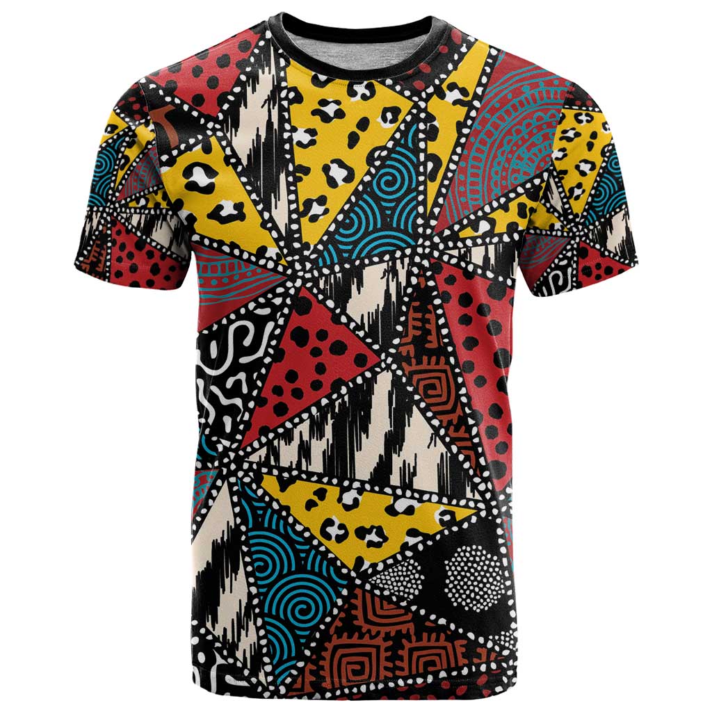 Wild Animal Skins T Shirt Triangles Pattern Afro Pattern Style - Wonder Print Shop