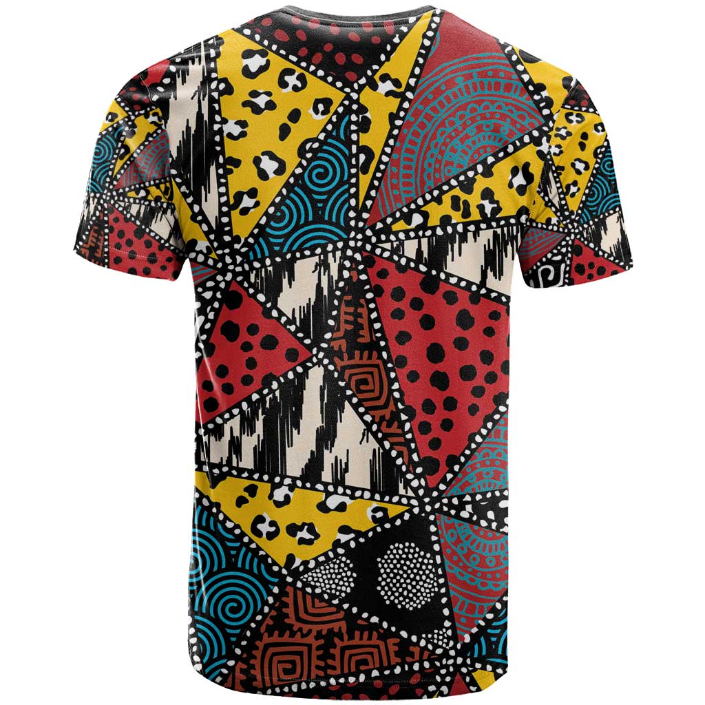 Wild Animal Skins T Shirt Triangles Pattern Afro Pattern Style - Wonder Print Shop