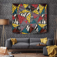 Wild Animal Skins Tapestry Triangles Pattern Afro Pattern Style - Wonder Print Shop