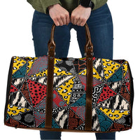 Wild Animal Skins Travel Bag Triangles Pattern Afro Pattern Style - Wonder Print Shop