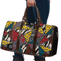 Wild Animal Skins Travel Bag Triangles Pattern Afro Pattern Style - Wonder Print Shop