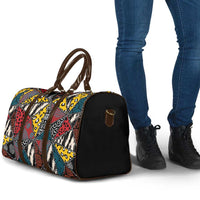 Wild Animal Skins Travel Bag Triangles Pattern Afro Pattern Style - Wonder Print Shop