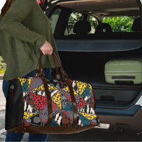 Wild Animal Skins Travel Bag Triangles Pattern Afro Pattern Style - Wonder Print Shop