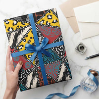 African Wild Animal Skins Wrapping Paper Triangles Pattern Afro Pattern Style - Wonder Print Shop