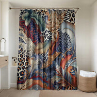Wild Animal Skins Bathroom Set Unique Leopard Zebra And Snake Patterns - Wonder Print Shop