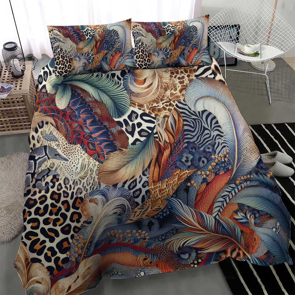 Wild Animal Skins Bedding Set Unique Leopard Zebra And Snake Patterns - Wonder Print Shop