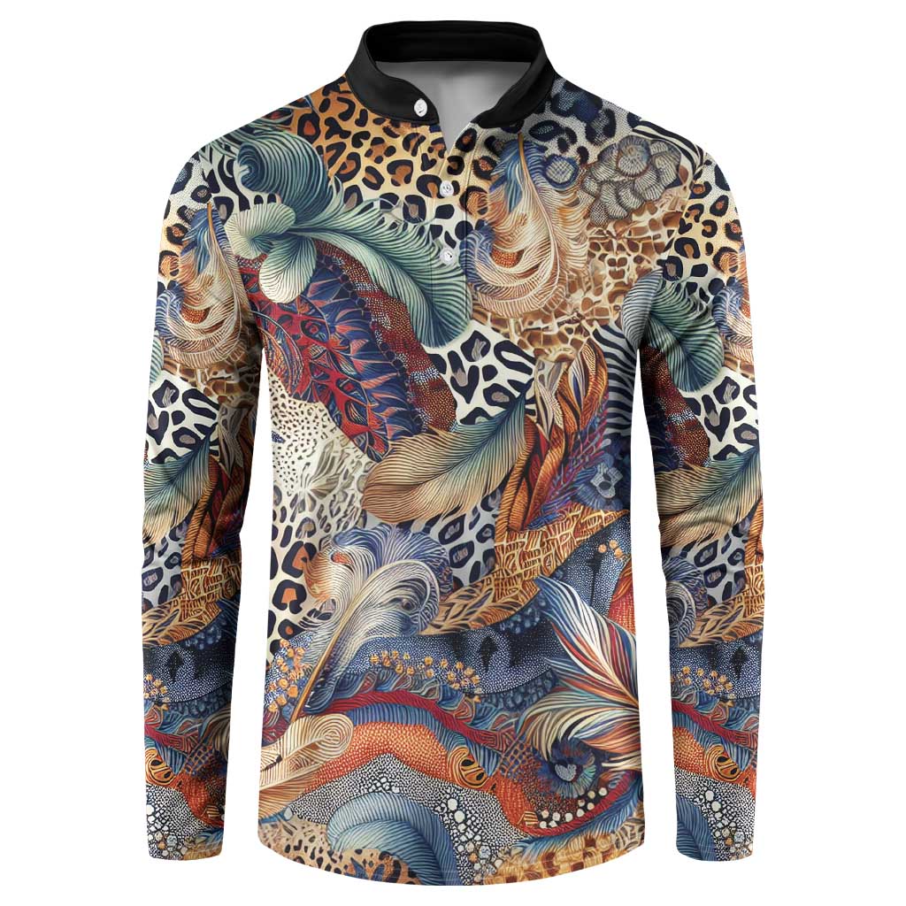 Wild Animal Skins Button Sweatshirt Unique Leopard Zebra And Snake Patterns - Wonder Print Shop