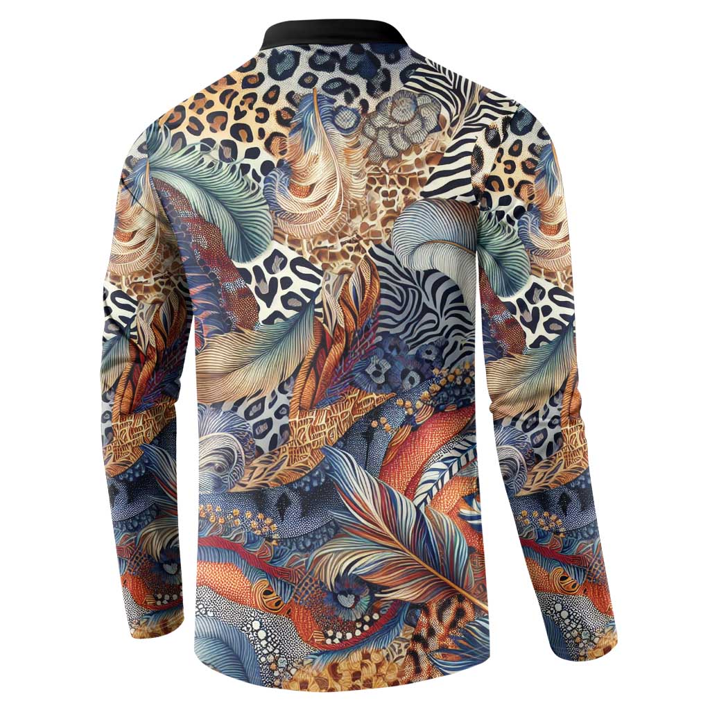 Wild Animal Skins Button Sweatshirt Unique Leopard Zebra And Snake Patterns - Wonder Print Shop