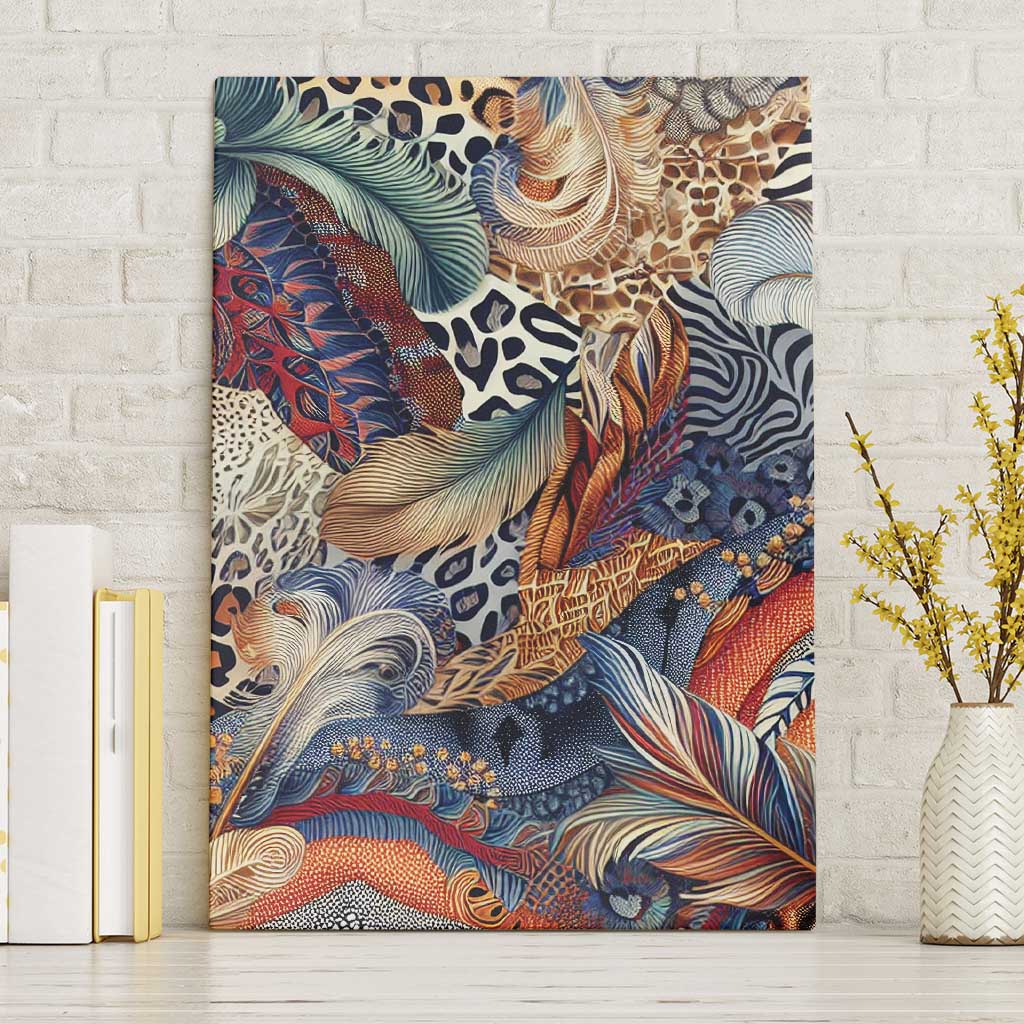 Wild Animal Skins Canvas Wall Art Unique Leopard Zebra And Snake Patterns - Wonder Print Shop