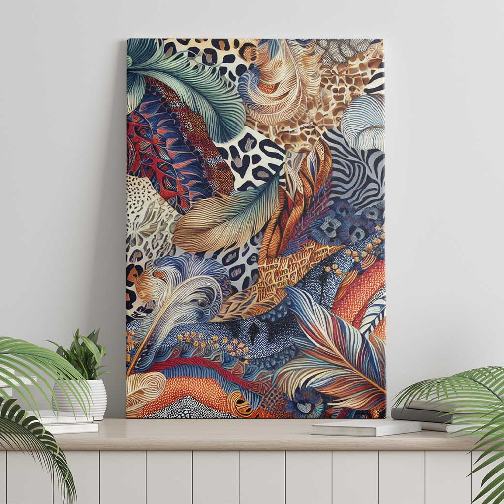 Wild Animal Skins Canvas Wall Art Unique Leopard Zebra And Snake Patterns - Wonder Print Shop