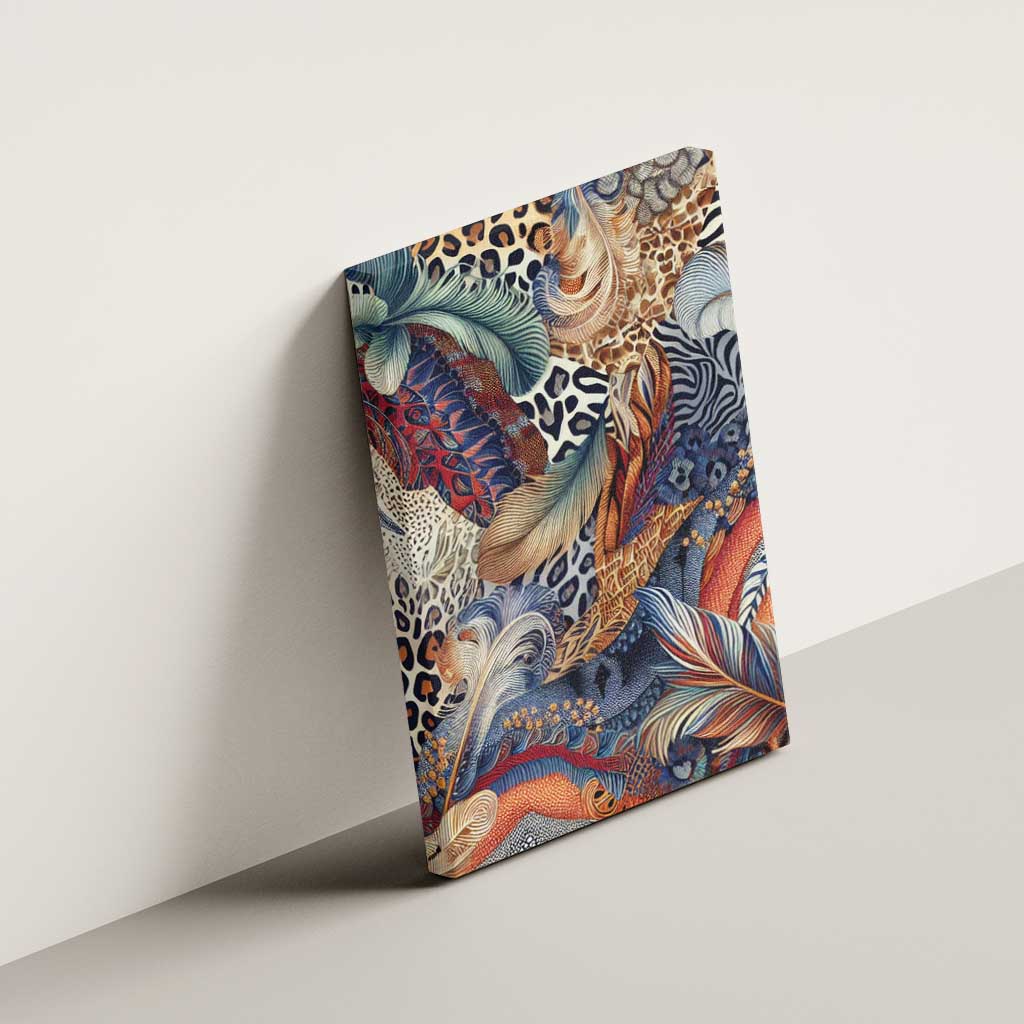 Wild Animal Skins Canvas Wall Art Unique Leopard Zebra And Snake Patterns - Wonder Print Shop