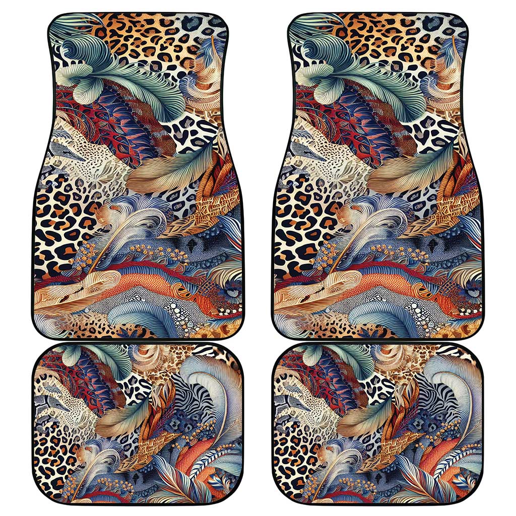 Wild Animal Skins Car Mats Unique Leopard Zebra And Snake Patterns - Wonder Print Shop