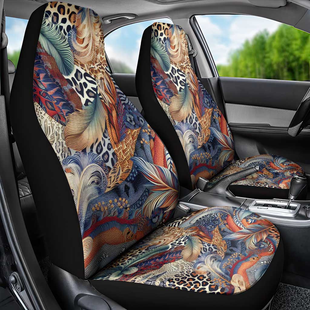 Wild Animal Skins Car Seat Cover Unique Leopard Zebra And Snake Patterns - Wonder Print Shop