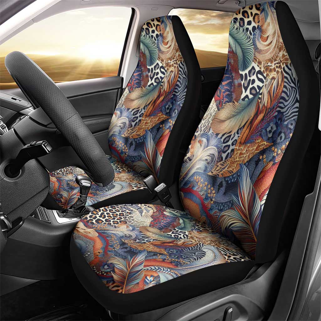 Wild Animal Skins Car Seat Cover Unique Leopard Zebra And Snake Patterns - Wonder Print Shop