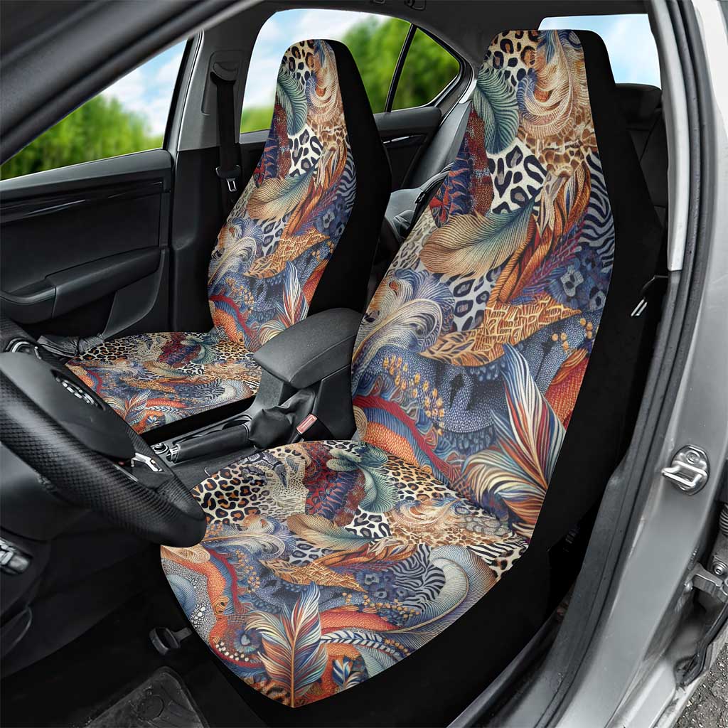 Wild Animal Skins Car Seat Cover Unique Leopard Zebra And Snake Patterns - Wonder Print Shop