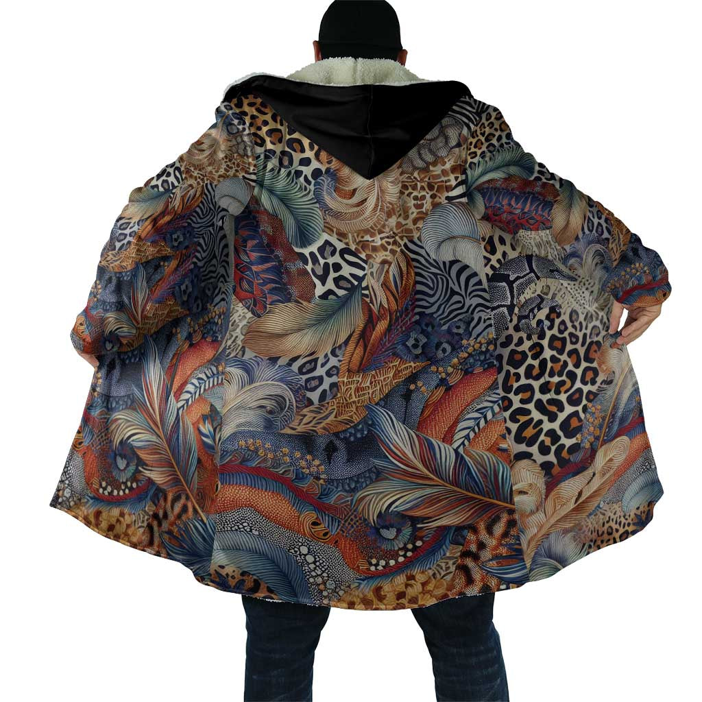 Wild Animal Skins Cloak Unique Leopard Zebra And Snake Patterns - Wonder Print Shop