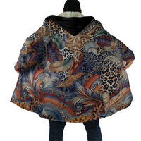 Wild Animal Skins Cloak Unique Leopard Zebra And Snake Patterns - Wonder Print Shop