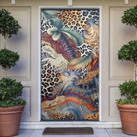 Wild Animal Skins Door Cover Unique Leopard Zebra And Snake Patterns - Wonder Print Shop
