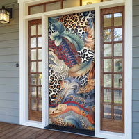 Wild Animal Skins Door Cover Unique Leopard Zebra And Snake Patterns - Wonder Print Shop