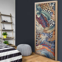 Wild Animal Skins Door Cover Unique Leopard Zebra And Snake Patterns - Wonder Print Shop