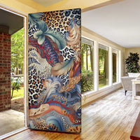 Wild Animal Skins Door Cover Unique Leopard Zebra And Snake Patterns - Wonder Print Shop