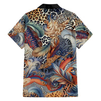 Wild Animal Skins Family Matching Off The Shoulder Long Sleeve Dress and Hawaiian Shirt Unique Leopard Zebra And Snake Patterns - Wonder Print Shop
