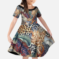 Wild Animal Skins Family Matching Off Shoulder Maxi Dress and Hawaiian Shirt Unique Leopard Zebra And Snake Patterns - Wonder Print Shop