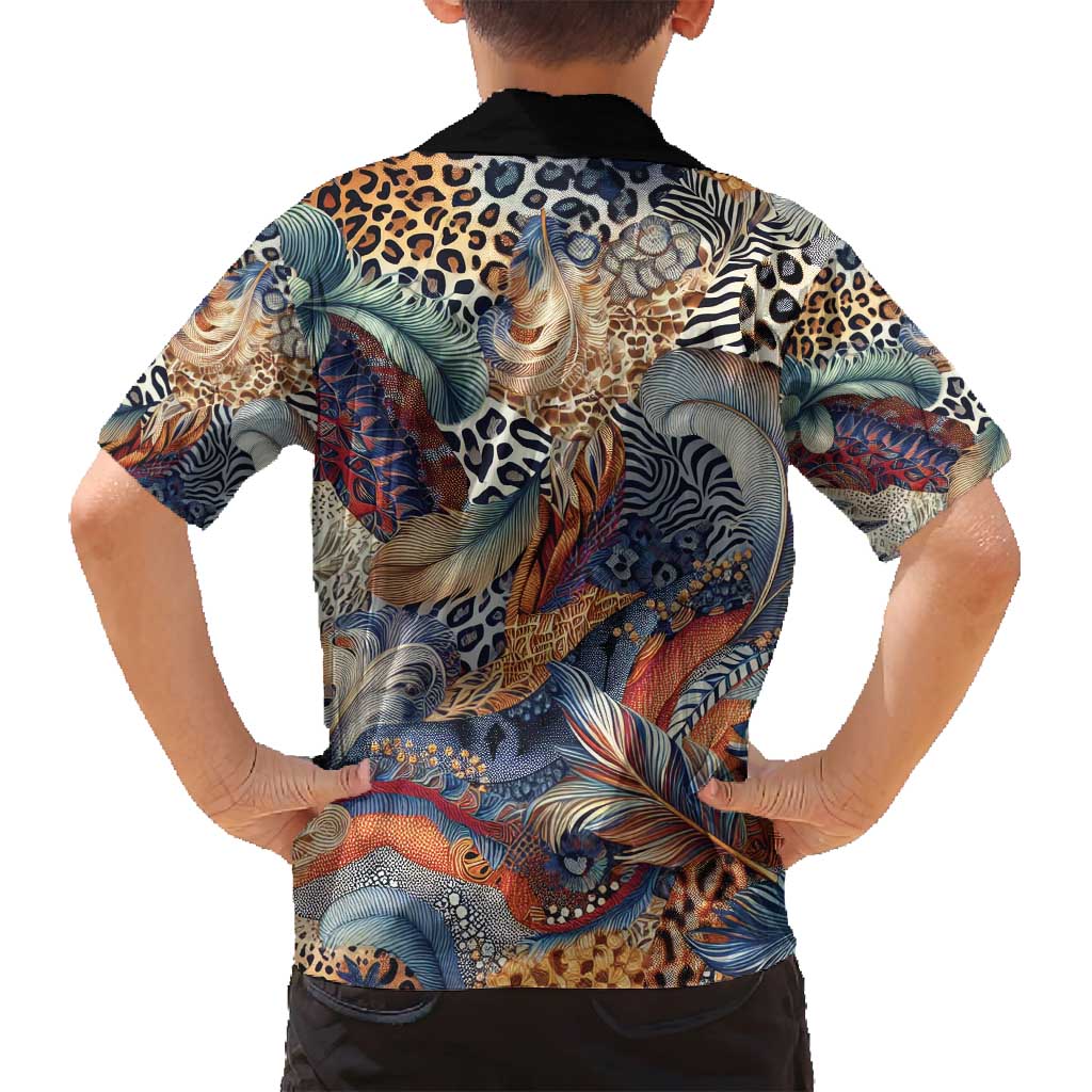 Wild Animal Skins Family Matching Off Shoulder Short Dress and Hawaiian Shirt Unique Leopard Zebra And Snake Patterns - Wonder Print Shop