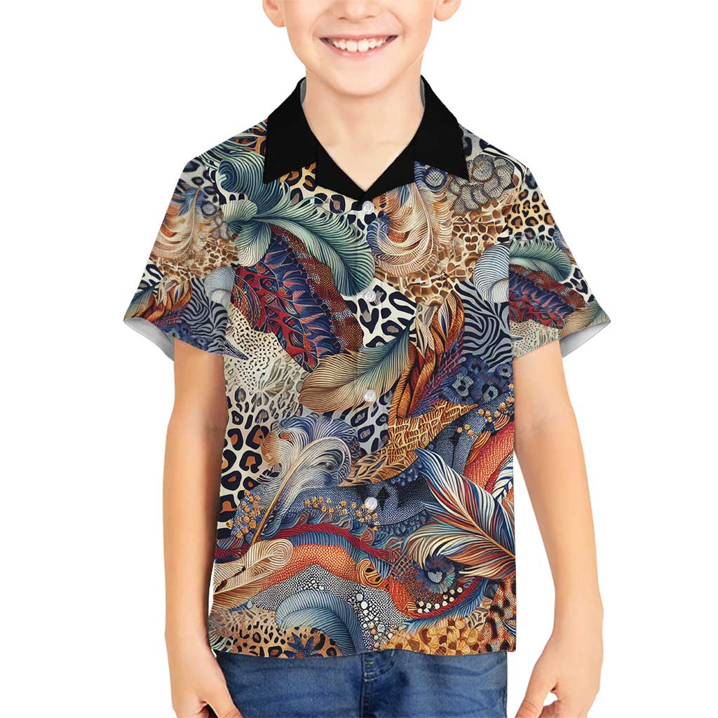 Wild Animal Skins Family Matching Off Shoulder Short Dress and Hawaiian Shirt Unique Leopard Zebra And Snake Patterns - Wonder Print Shop