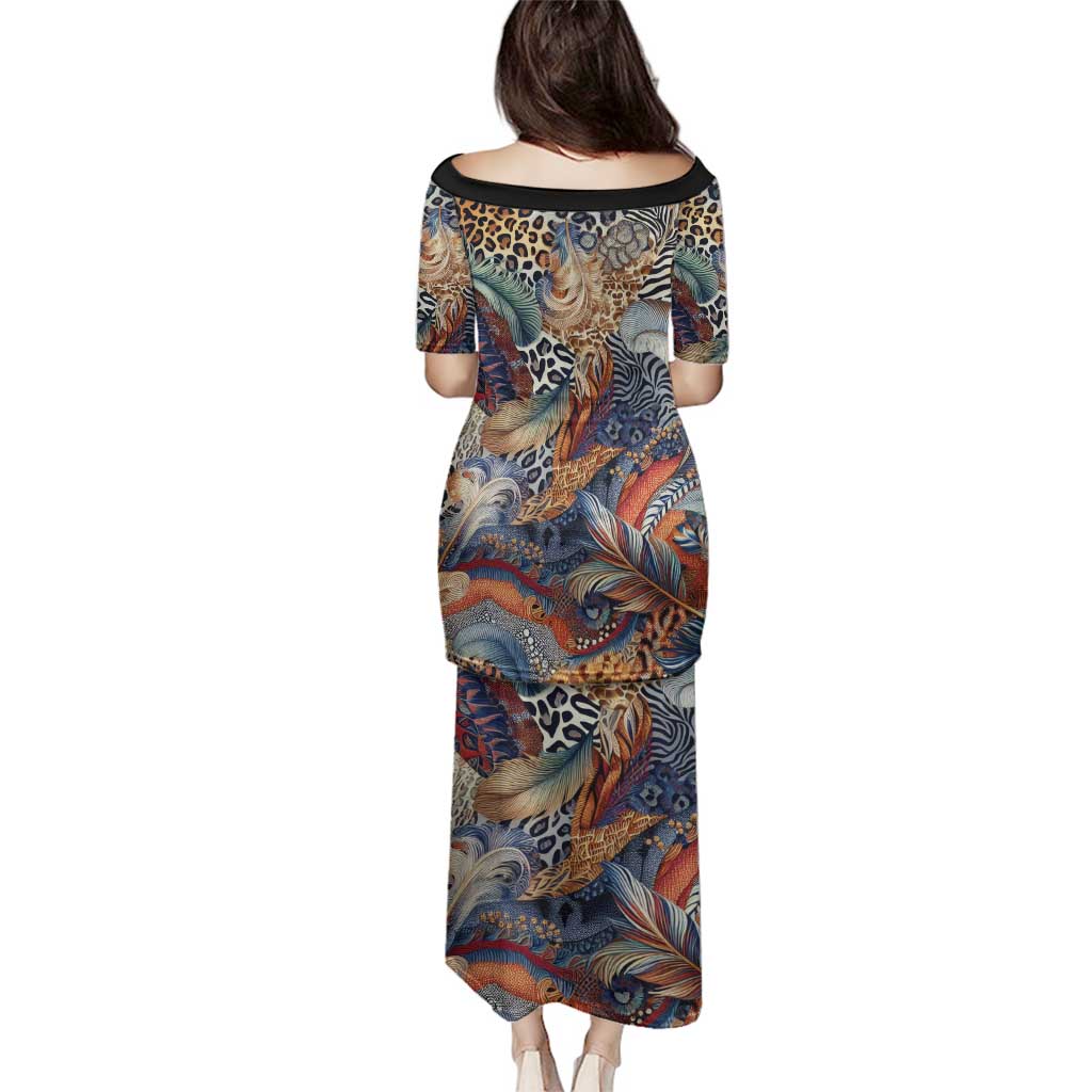 Wild Animal Skins Family Matching Puletasi and Hawaiian Shirt Unique Leopard Zebra And Snake Patterns - Wonder Print Shop