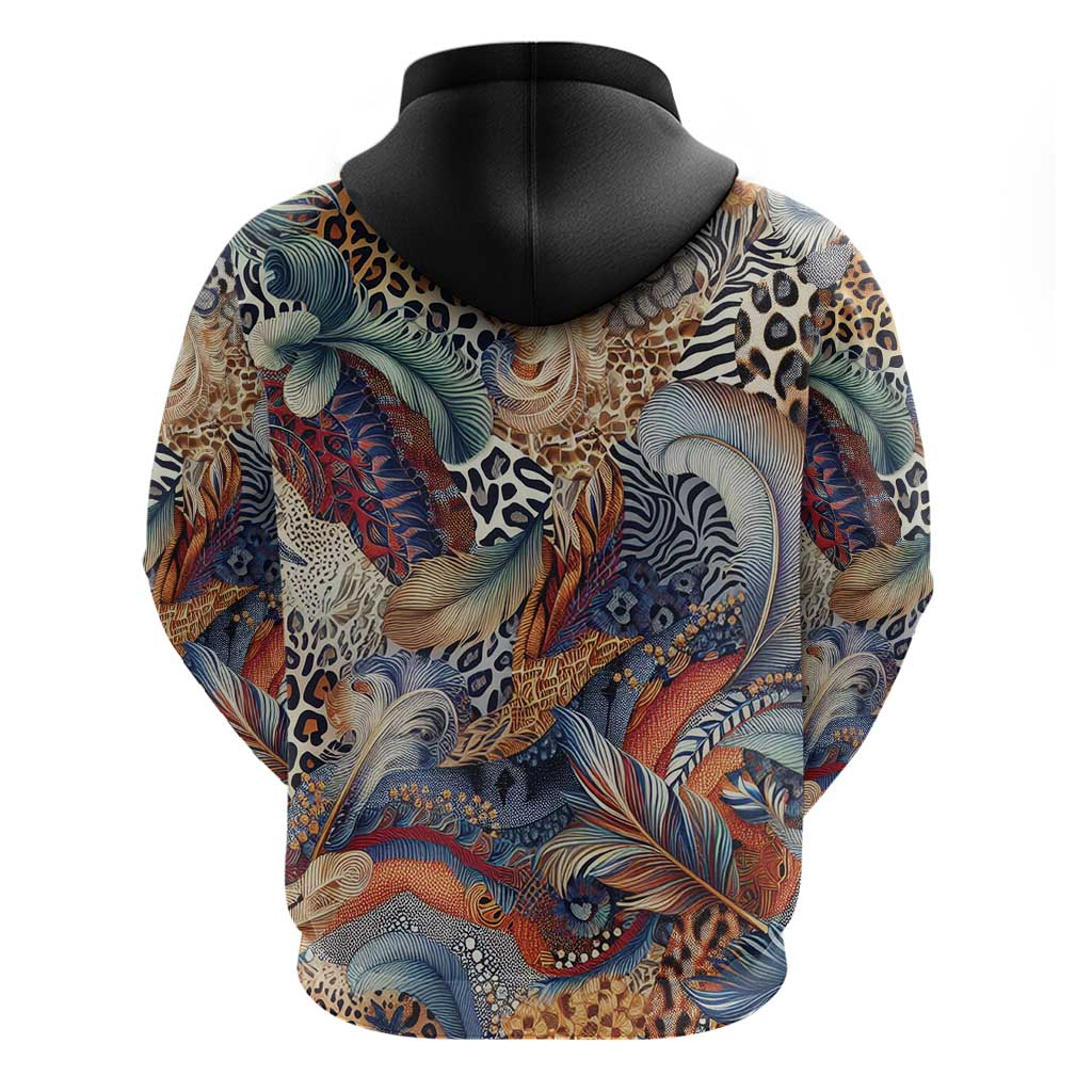 Wild Animal Skins Hoodie Unique Leopard Zebra And Snake Patterns - Wonder Print Shop