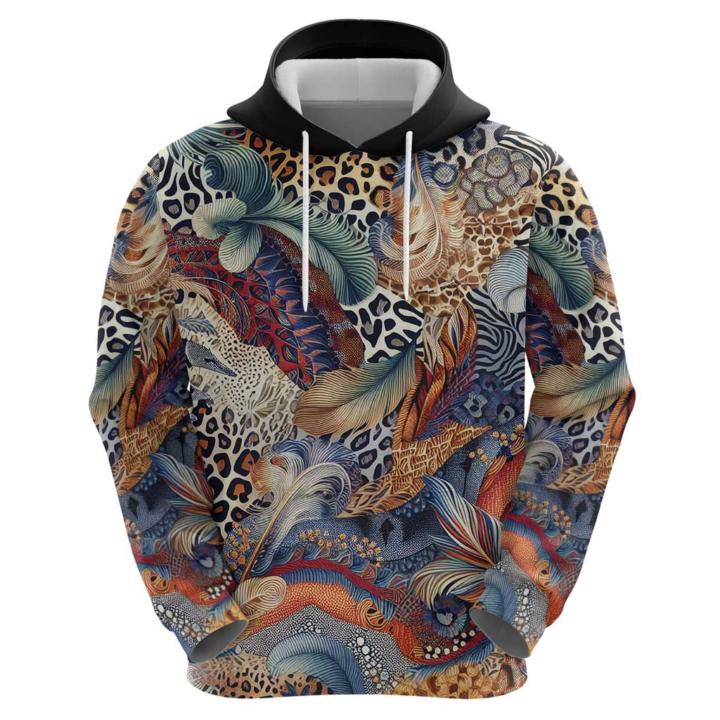 Wild Animal Skins Hoodie Unique Leopard Zebra And Snake Patterns - Wonder Print Shop