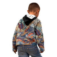 Wild Animal Skins Kid Hoodie Unique Leopard Zebra And Snake Patterns - Wonder Print Shop