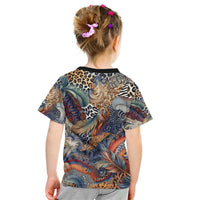 Wild Animal Skins Kid T Shirt Unique Leopard Zebra And Snake Patterns - Wonder Print Shop