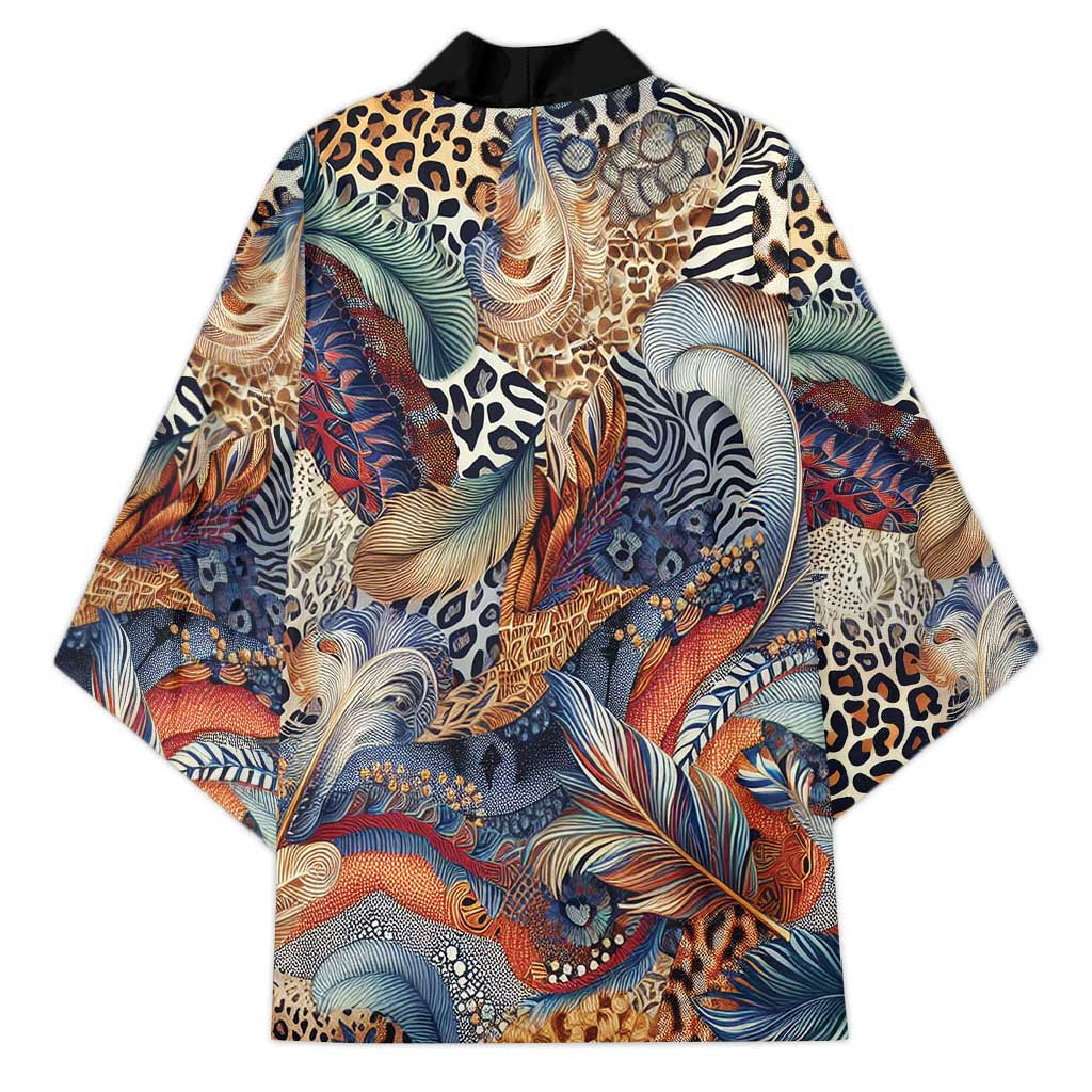 Wild Animal Skins Kimono Unique Leopard Zebra And Snake Patterns - Wonder Print Shop