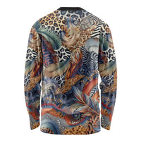 Wild Animal Skins Long Sleeve Shirt Unique Leopard Zebra And Snake Patterns - Wonder Print Shop