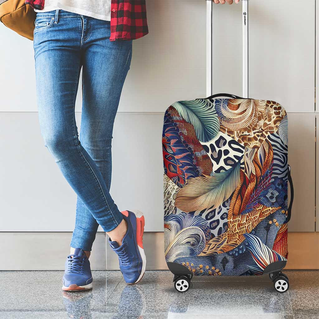 Wild Animal Skins Luggage Cover Unique Leopard Zebra And Snake Patterns - Wonder Print Shop