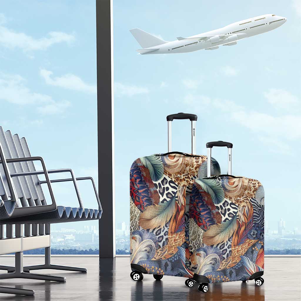 Wild Animal Skins Luggage Cover Unique Leopard Zebra And Snake Patterns - Wonder Print Shop
