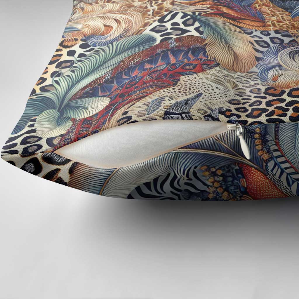 Wild Animal Skins Pillow Cover Unique Leopard Zebra And Snake Patterns - Wonder Print Shop