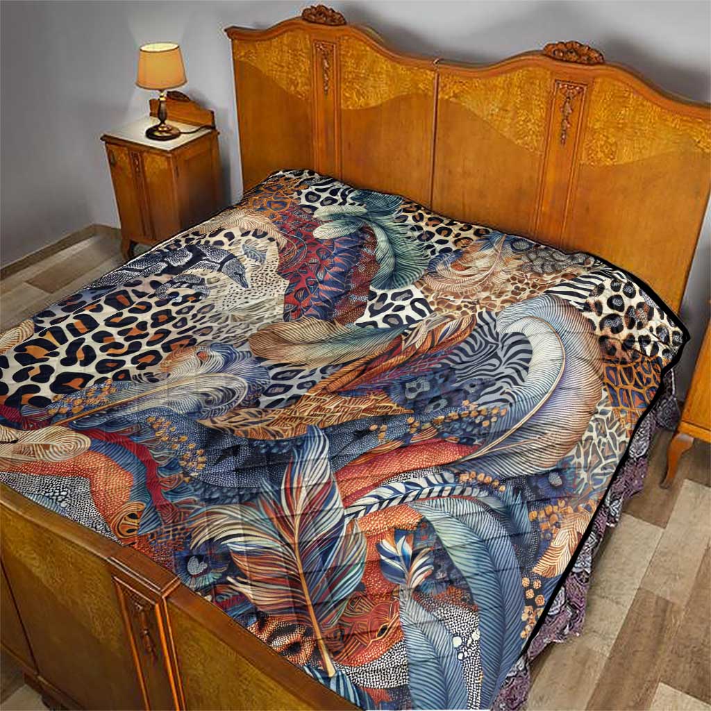 Wild Animal Skins Quilt Unique Leopard Zebra And Snake Patterns - Wonder Print Shop