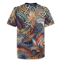 Wild Animal Skins Rugby Jersey Unique Leopard Zebra And Snake Patterns - Wonder Print Shop