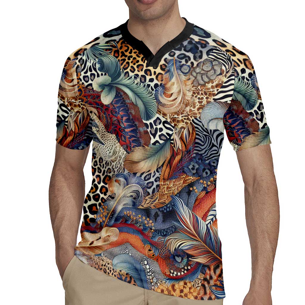 Wild Animal Skins Rugby Jersey Unique Leopard Zebra And Snake Patterns - Wonder Print Shop