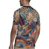 Wild Animal Skins Rugby Jersey Unique Leopard Zebra And Snake Patterns - Wonder Print Shop