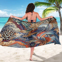 Wild Animal Skins Sarong Unique Leopard Zebra And Snake Patterns - Wonder Print Shop