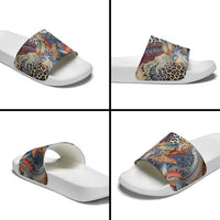 Wild Animal Skins Slide Sandals Unique Leopard Zebra And Snake Patterns - Wonder Print Shop