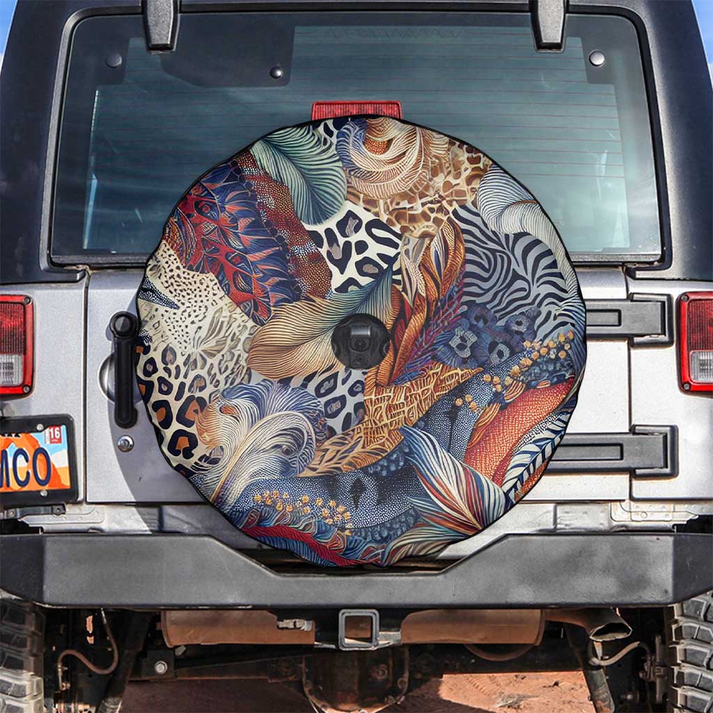 Wild Animal Skins Spare Tire Cover Unique Leopard Zebra And Snake Patterns - Wonder Print Shop