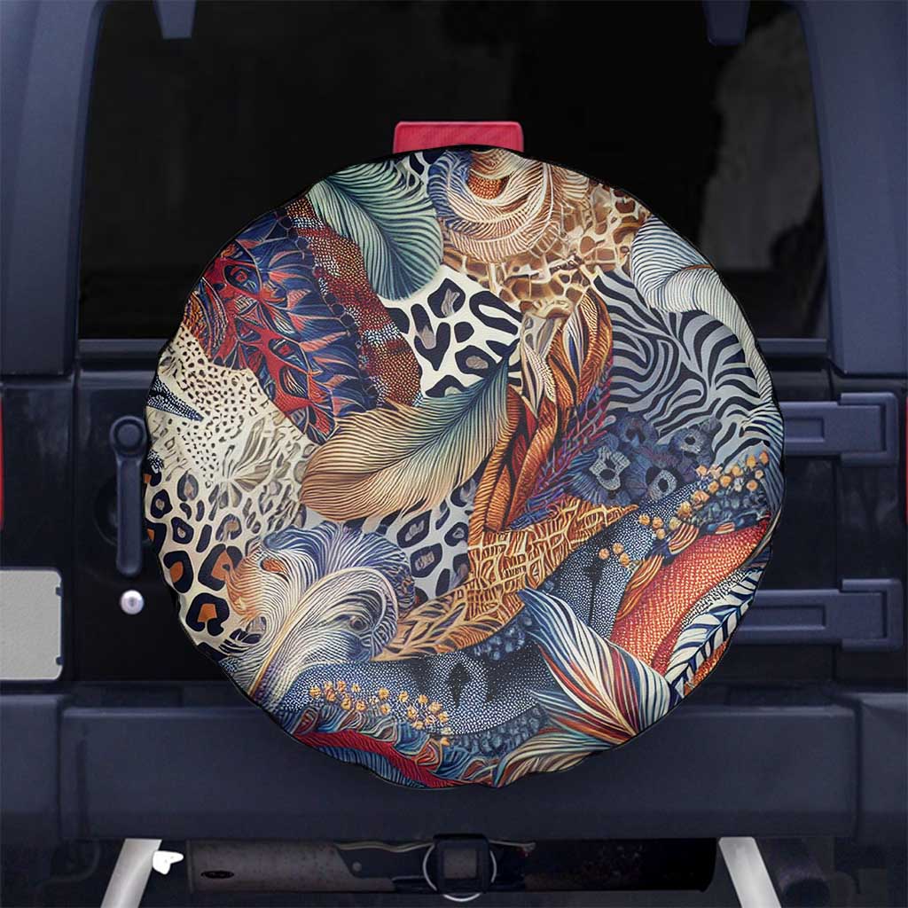 Wild Animal Skins Spare Tire Cover Unique Leopard Zebra And Snake Patterns - Wonder Print Shop