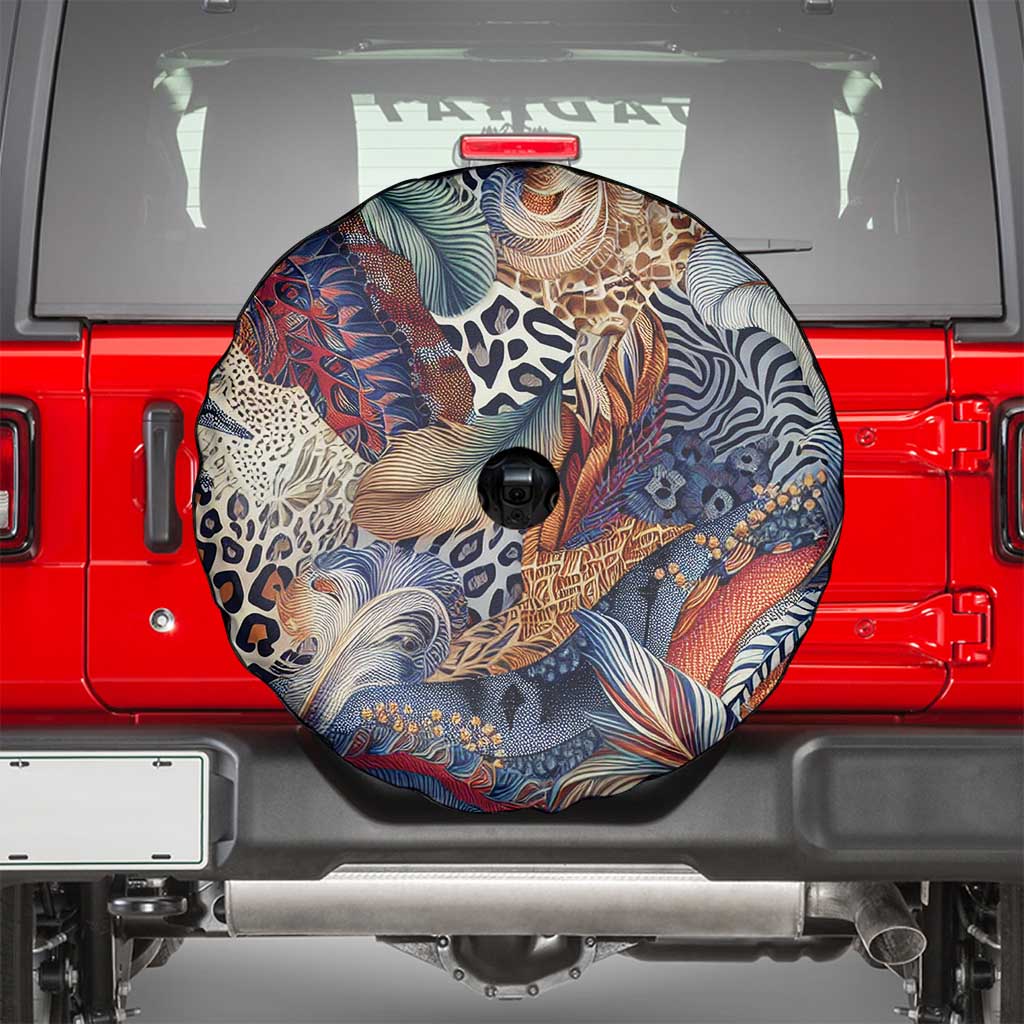 Wild Animal Skins Spare Tire Cover Unique Leopard Zebra And Snake Patterns - Wonder Print Shop