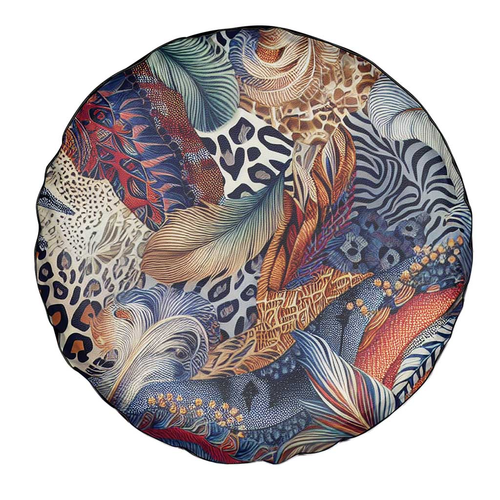 Wild Animal Skins Spare Tire Cover Unique Leopard Zebra And Snake Patterns - Wonder Print Shop